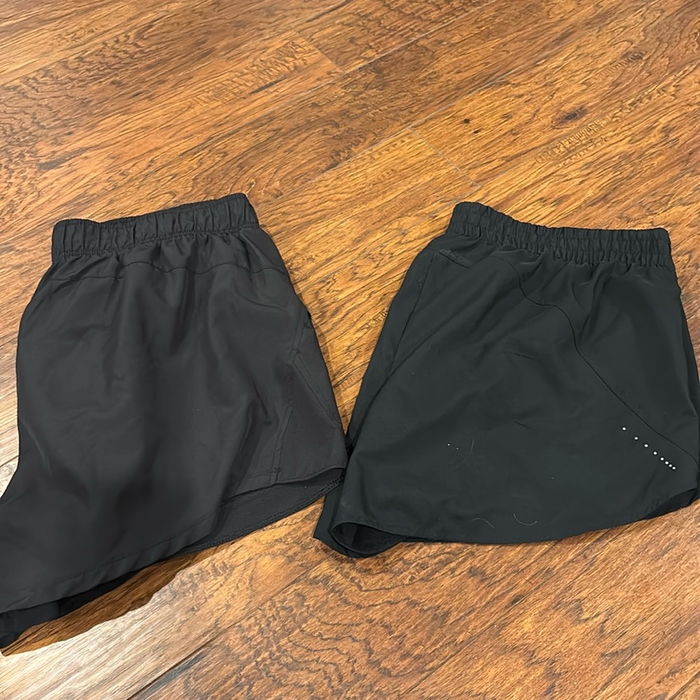 Lot of 2 black athletic shorts